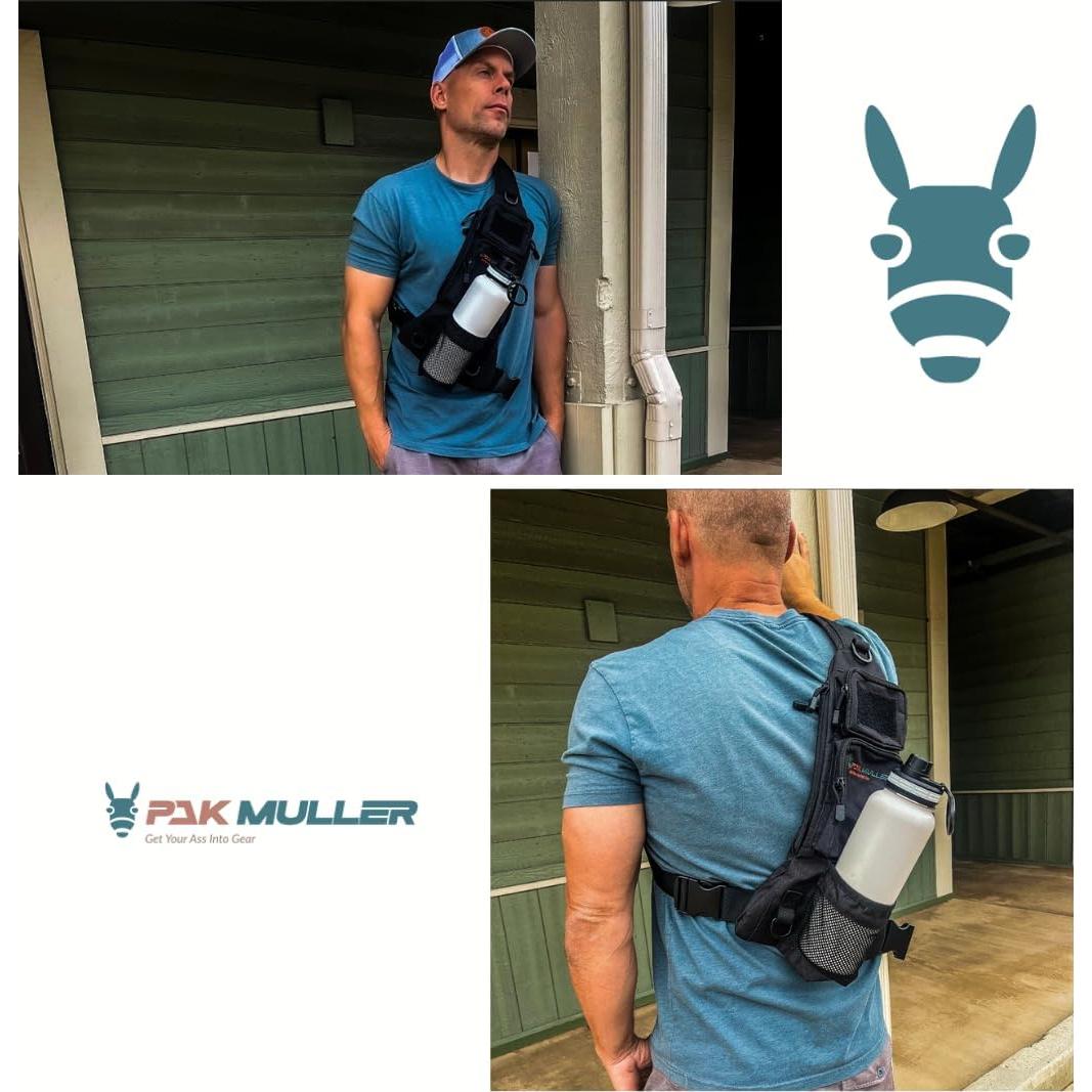 Bolso Cruzado Pak Muller con Soporte para Botella 1,18L