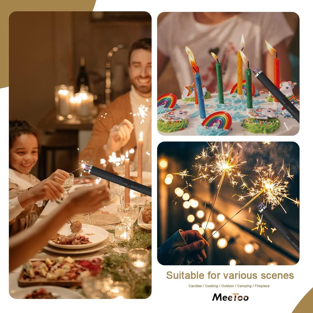 Encendedor Eléctrico Recargable MEETOO USB-C a Prueba de Viento