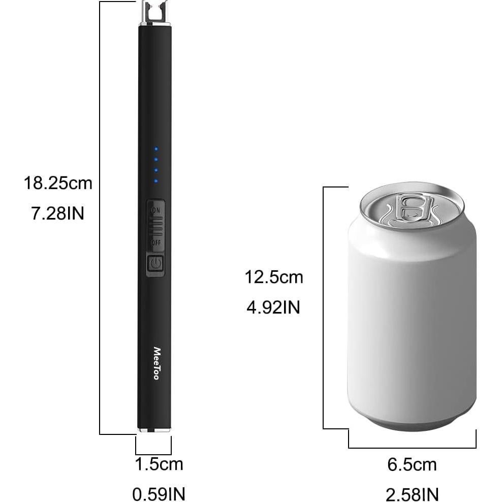 Encendedor Eléctrico Recargable MEETOO USB-C a Prueba de Viento