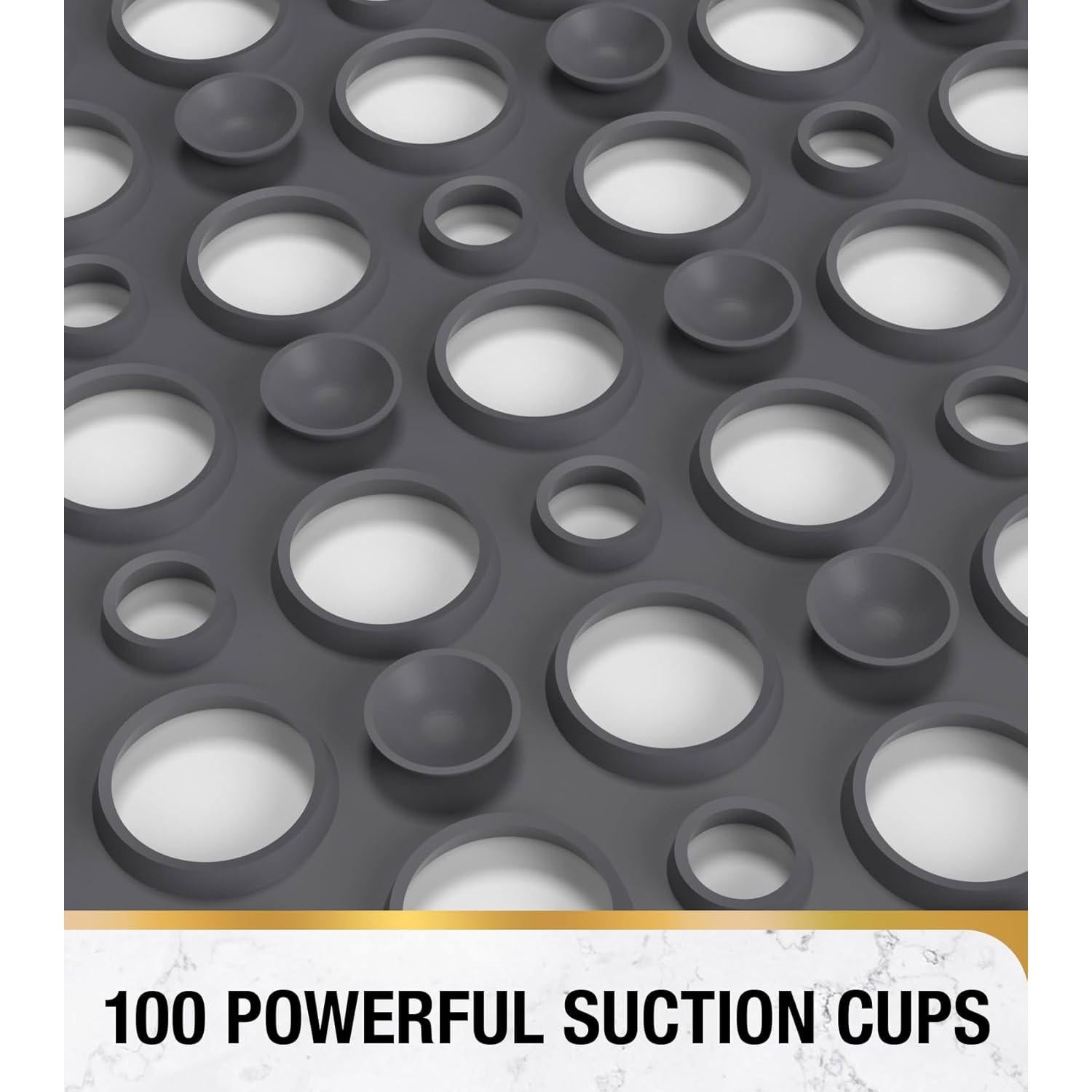 Alfombrilla de Ducha Antideslizante HITSLAM 53x53 cm Gris