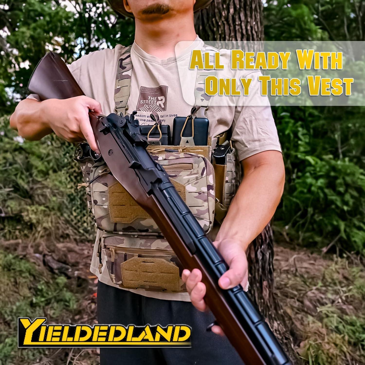 Chaleco Táctico YIELDEDLAND CES-CP-01 Camo 1000D 6 Bolsillos