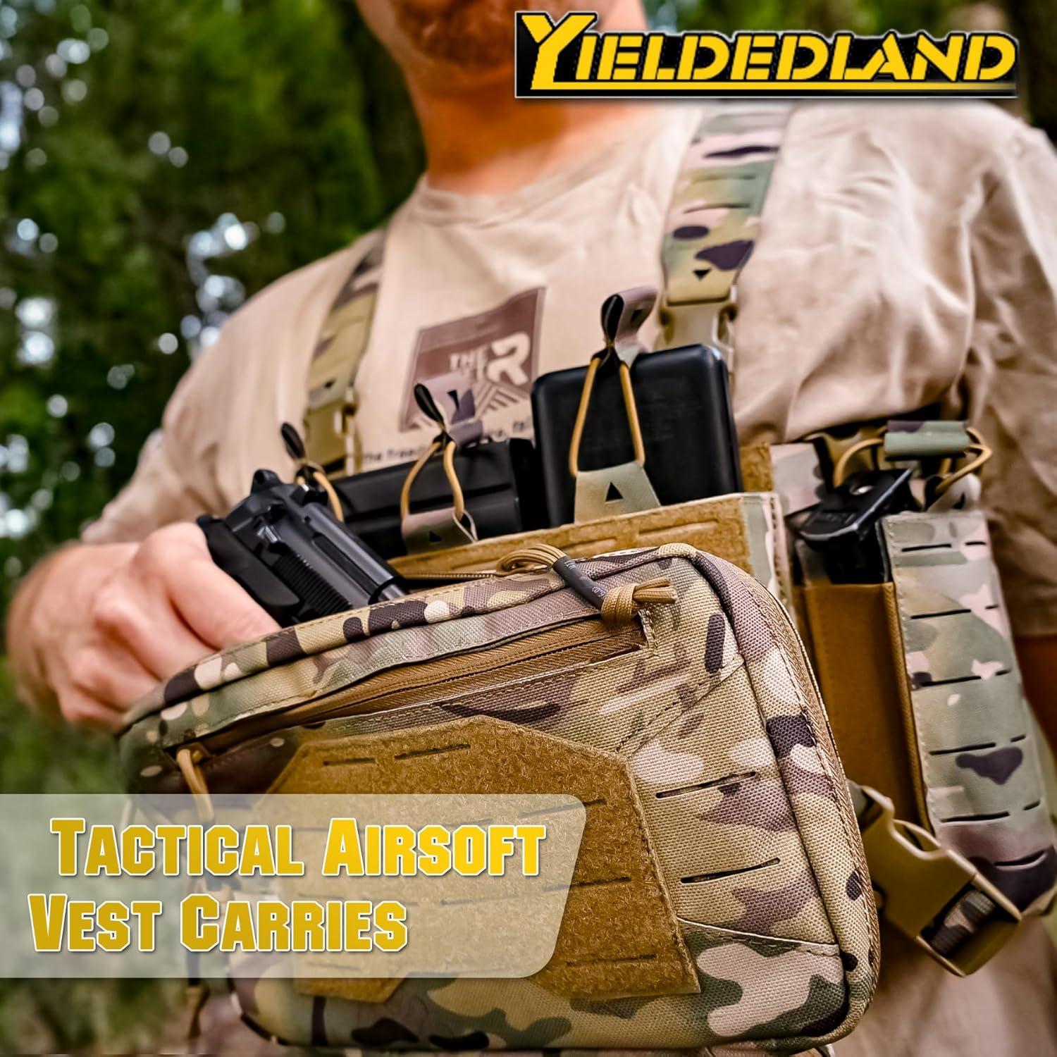 Chaleco Táctico YIELDEDLAND CES-CP-01 Camo 1000D 6 Bolsillos