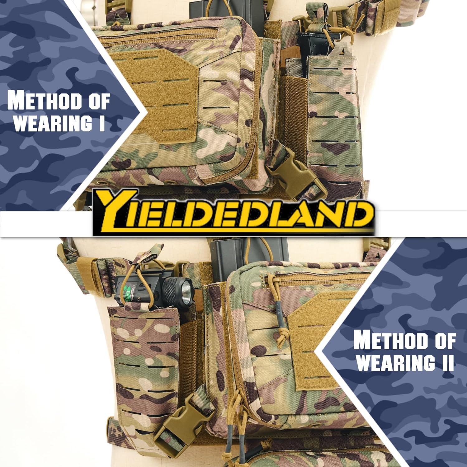 Chaleco Táctico YIELDEDLAND CES-CP-01 Camo 1000D 6 Bolsillos