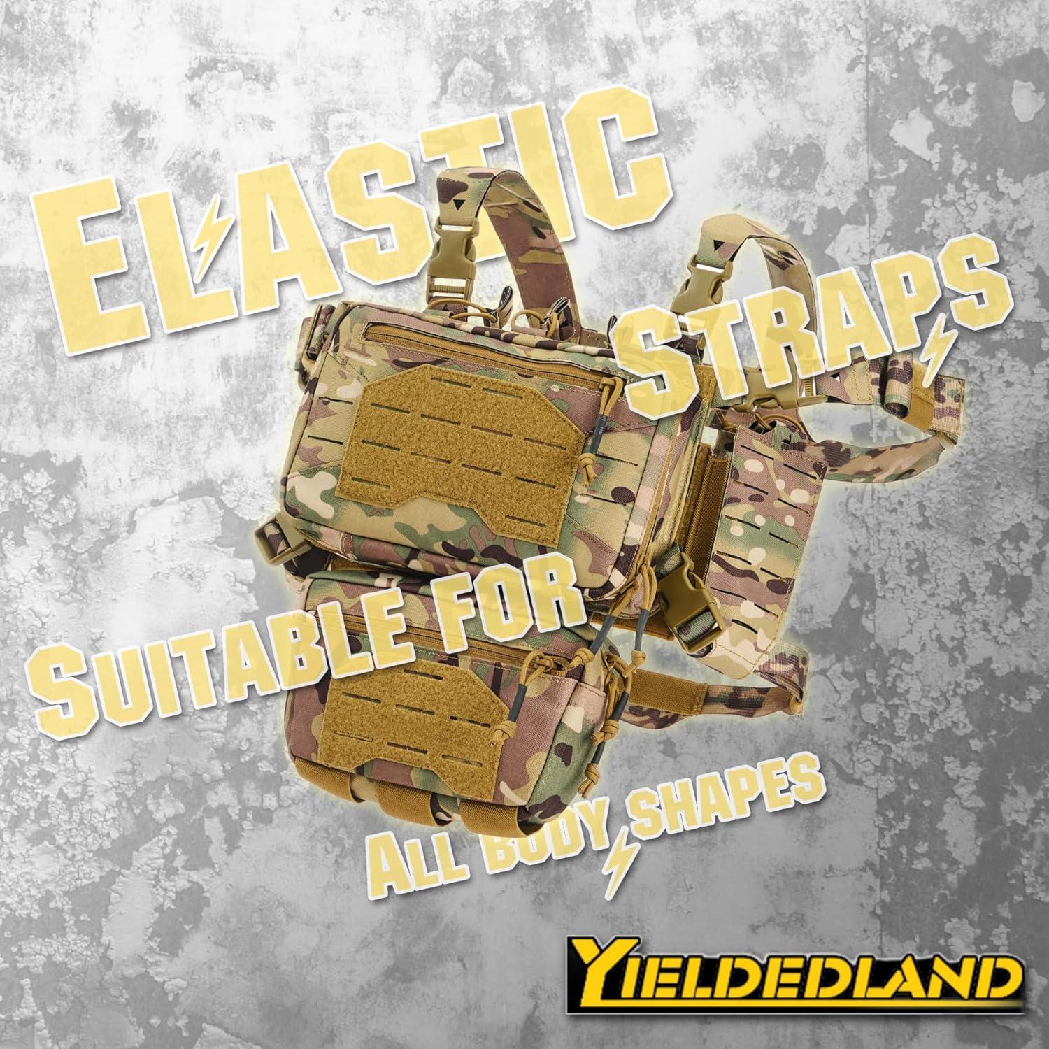 Chaleco Táctico YIELDEDLAND CES-CP-01 Camo 1000D 6 Bolsillos