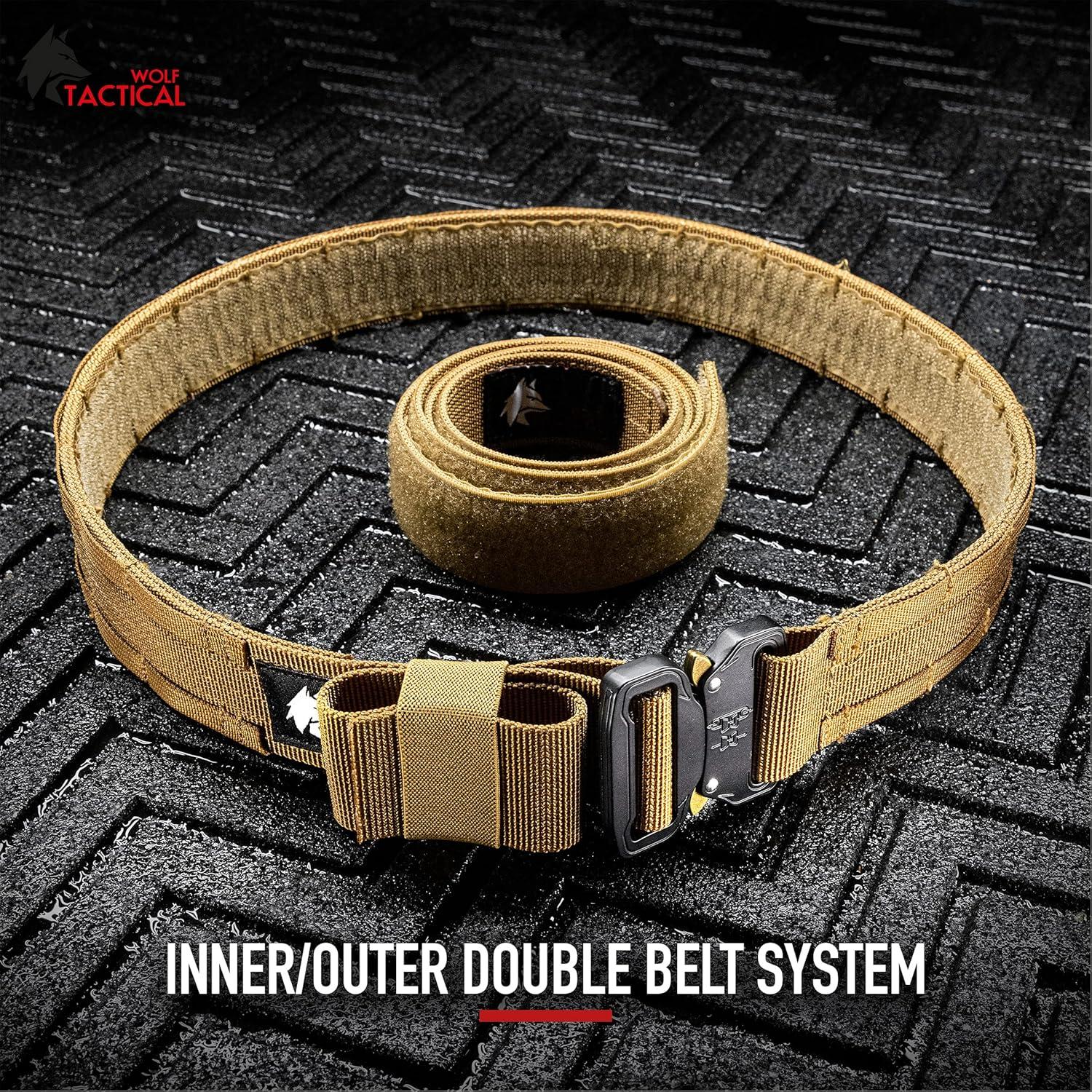 Cinturón Táctico Molle WOLF 4.45 cm Liberación Rápida