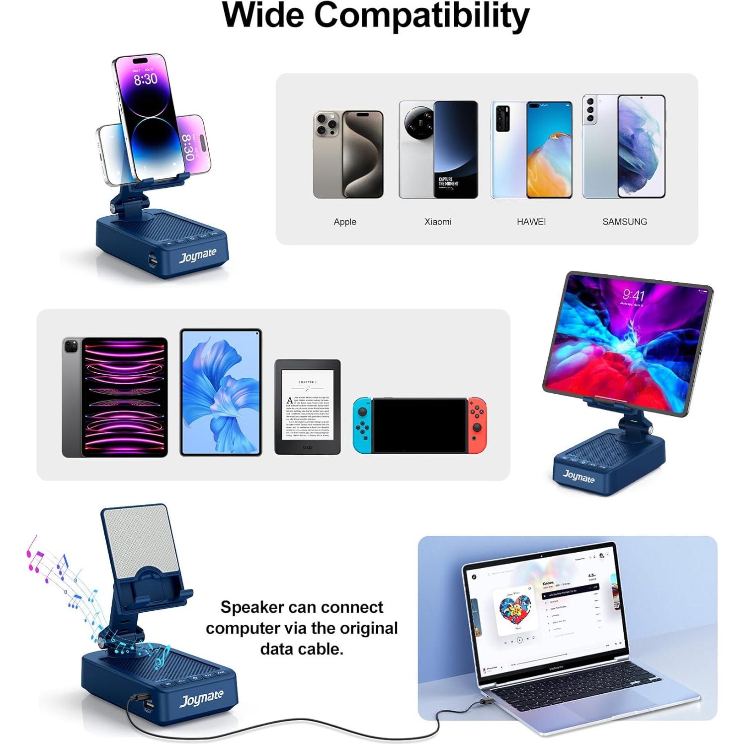 Soporte para Teléfono Bluetooth Joymate 3 en 1 Carga 5000mAh