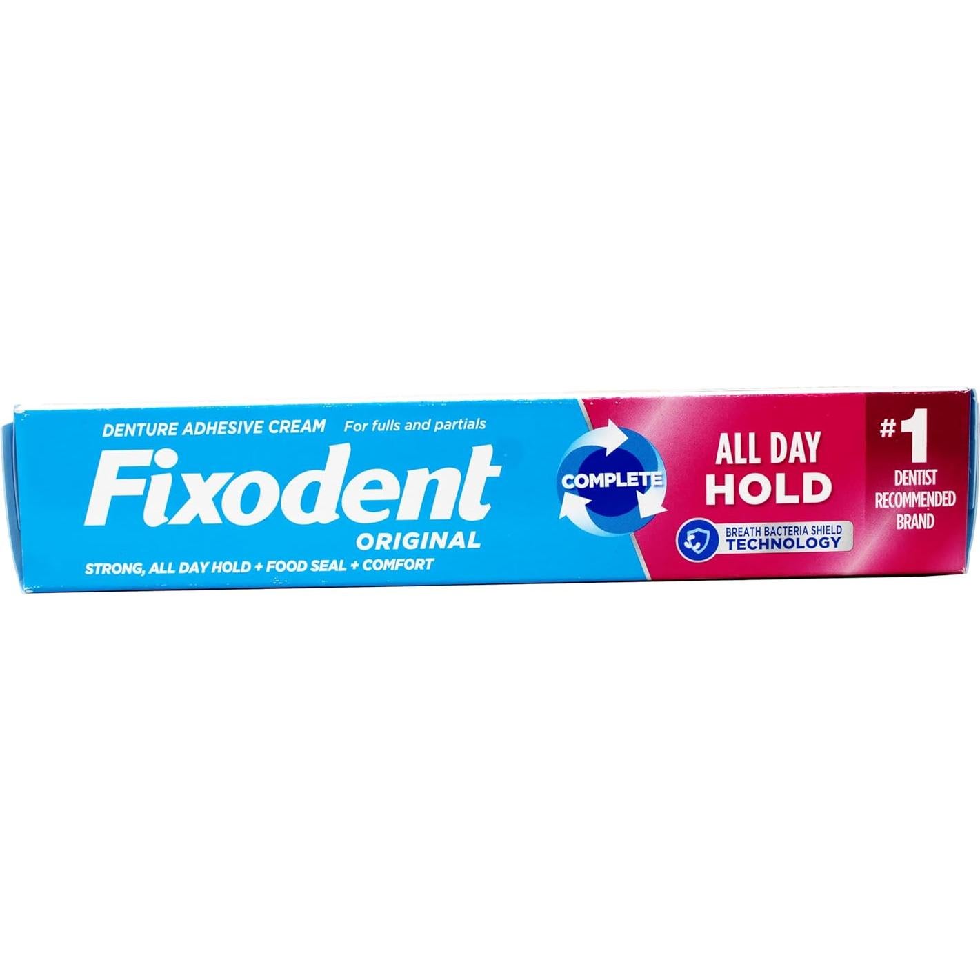 Crema Adhesiva para Dentaduras Fixodent Original 4 Pzas