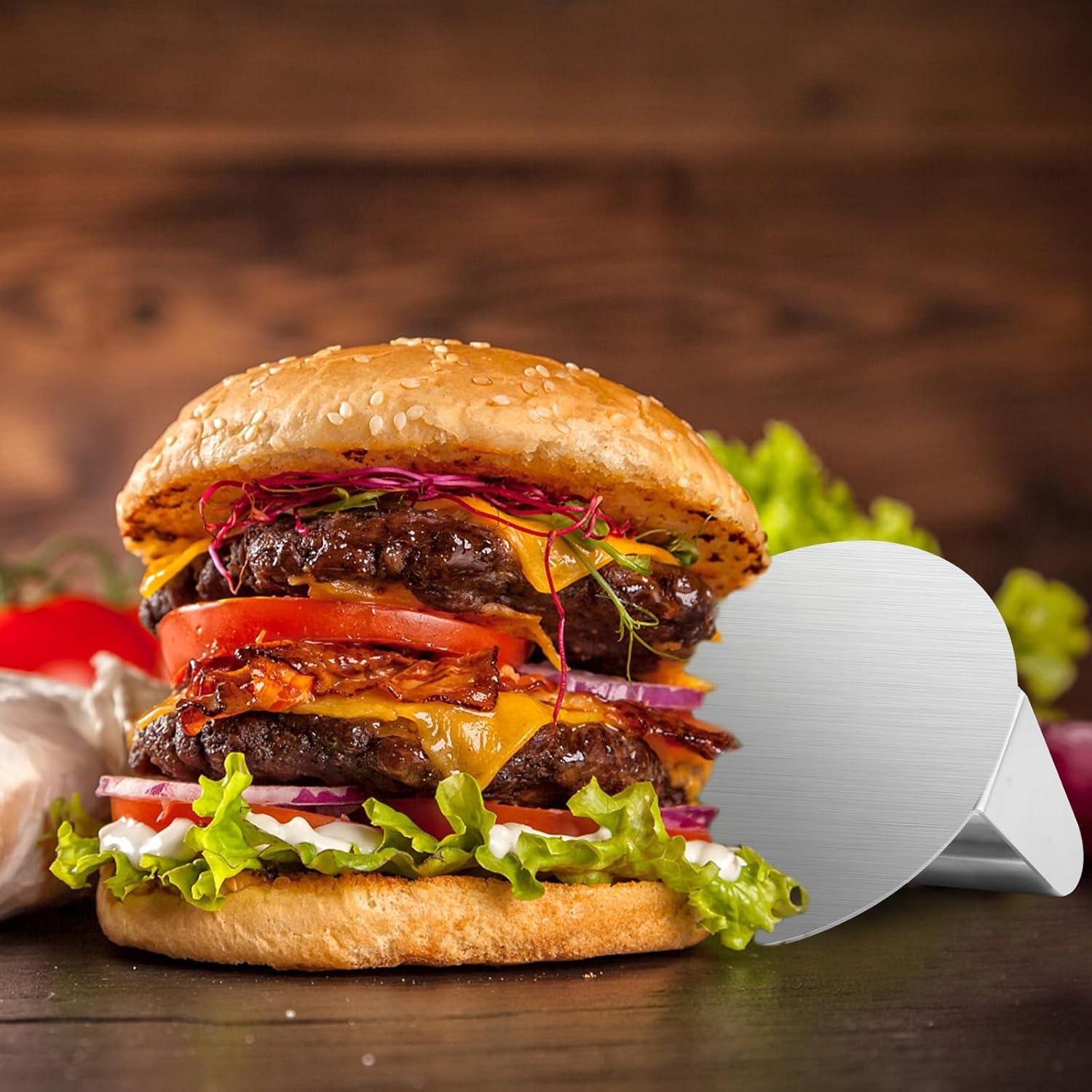 Prensa de Hamburguesa ALLTOP de Acero Inoxidable 14 cm