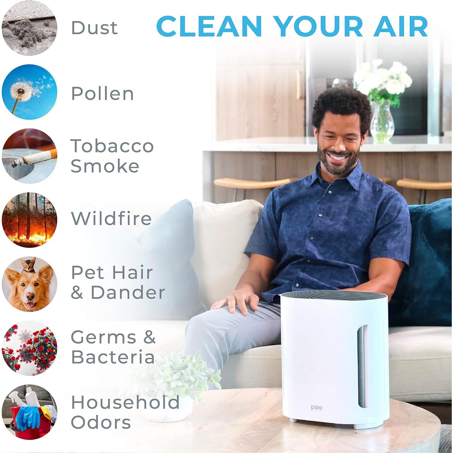 Purificador de Aire Pure Enrichment PE AIRPLG 4 Etapas Blanco