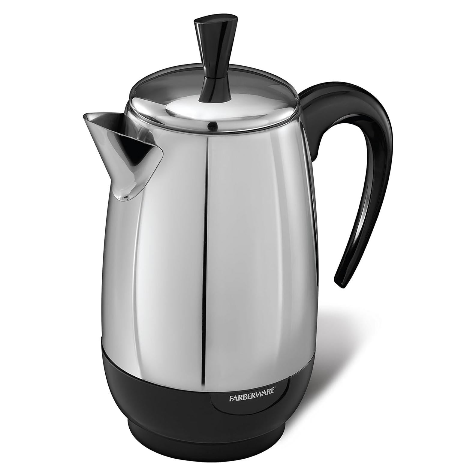 Percoladora Eléctrica Farberware 8 Tazas Acero Inoxidable