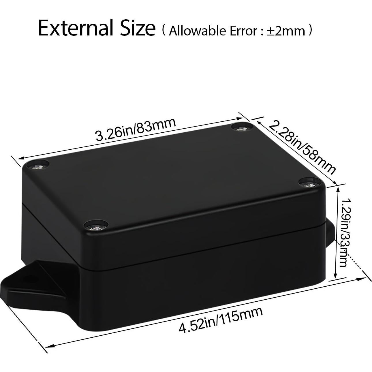 Caja de Conexiones IP65 LMioEtool Plástico ABS 83x58x33mm Paquete 2