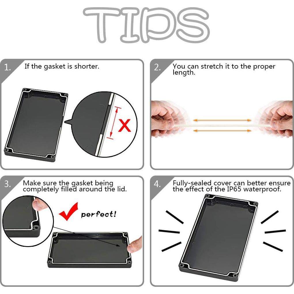 Caja de Conexiones IP65 LMioEtool Plástico ABS 83x58x33mm Paquete 2