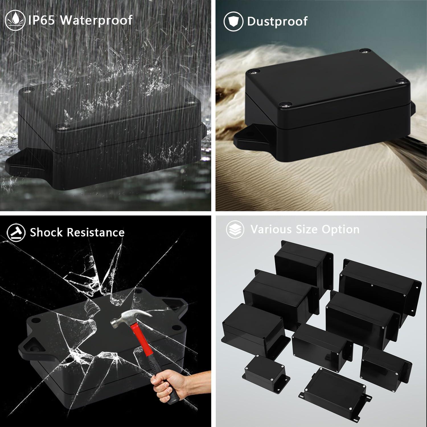 Caja de Conexiones IP65 LMioEtool Plástico ABS 83x58x33mm Paquete 2