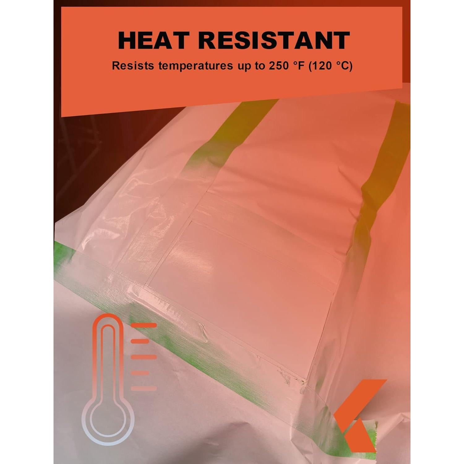 Cinta de Pintor KREFINISH Verde 1.78 cm x 54.86 m - 6 Rollos