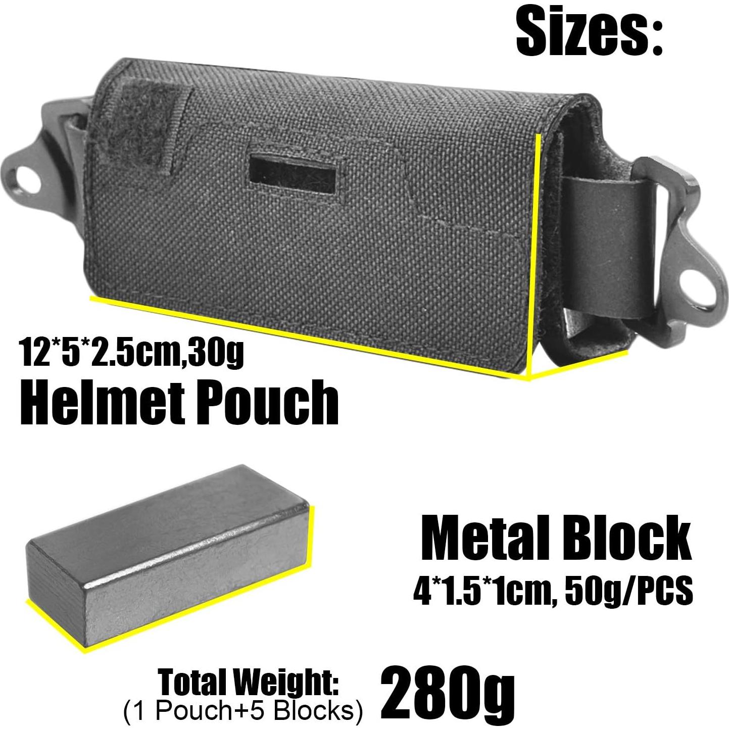 Funda Contrapeso ACTIONUNION para Casco Táctico 280g Ajustable