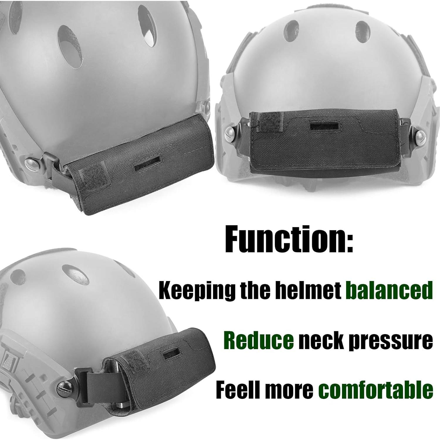 Funda Contrapeso ACTIONUNION para Casco Táctico 280g Ajustable
