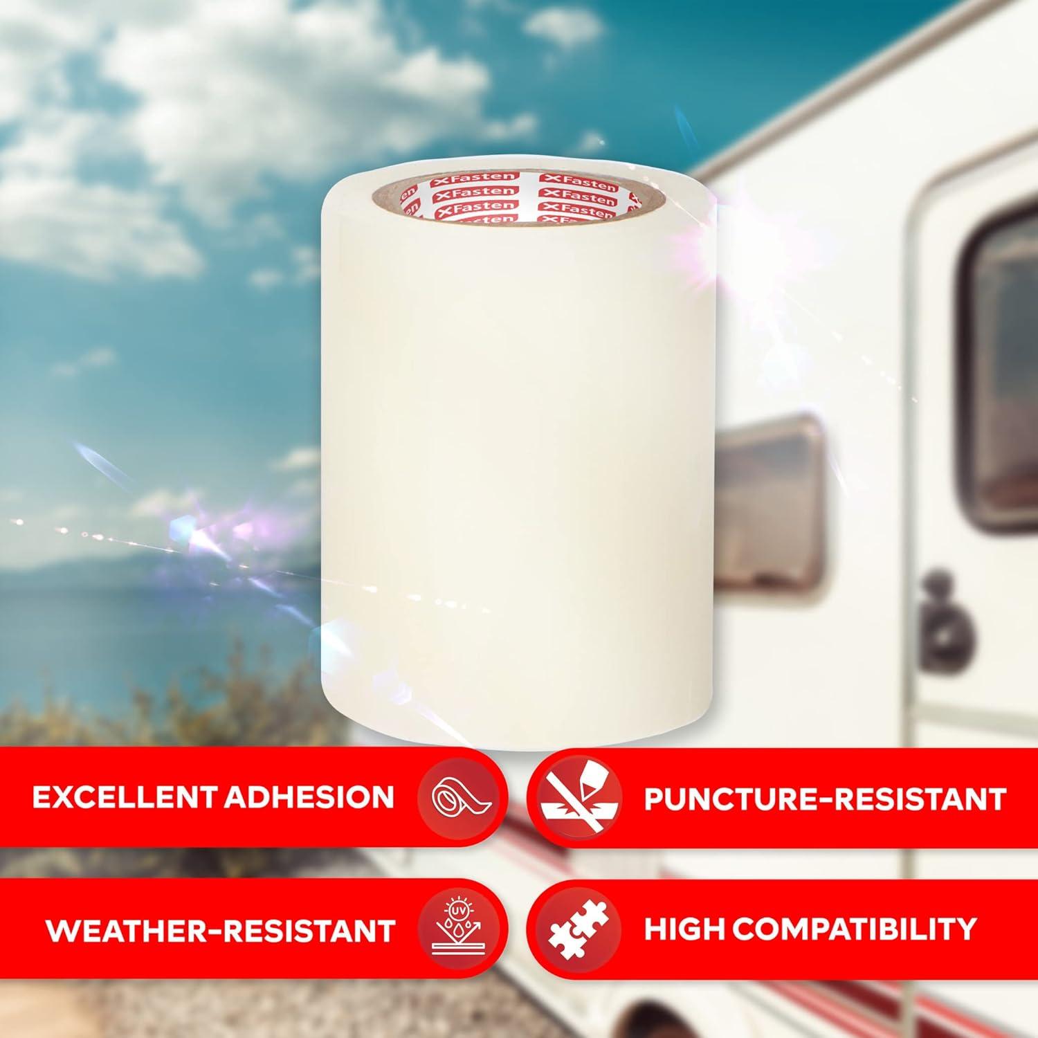 Cinta de Reparación Impermeable XFasten 7.62cm x 9.14m para Toldos