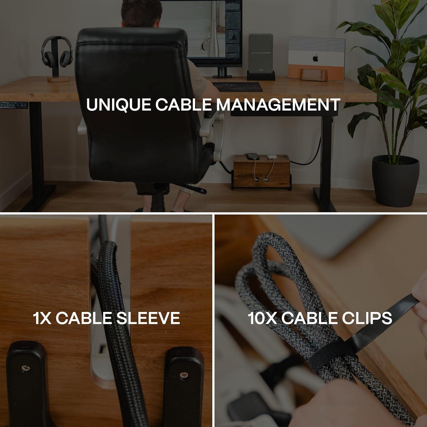 Caja de Gestión de Cables Extra Grande COREMINDED - Madera Acacia