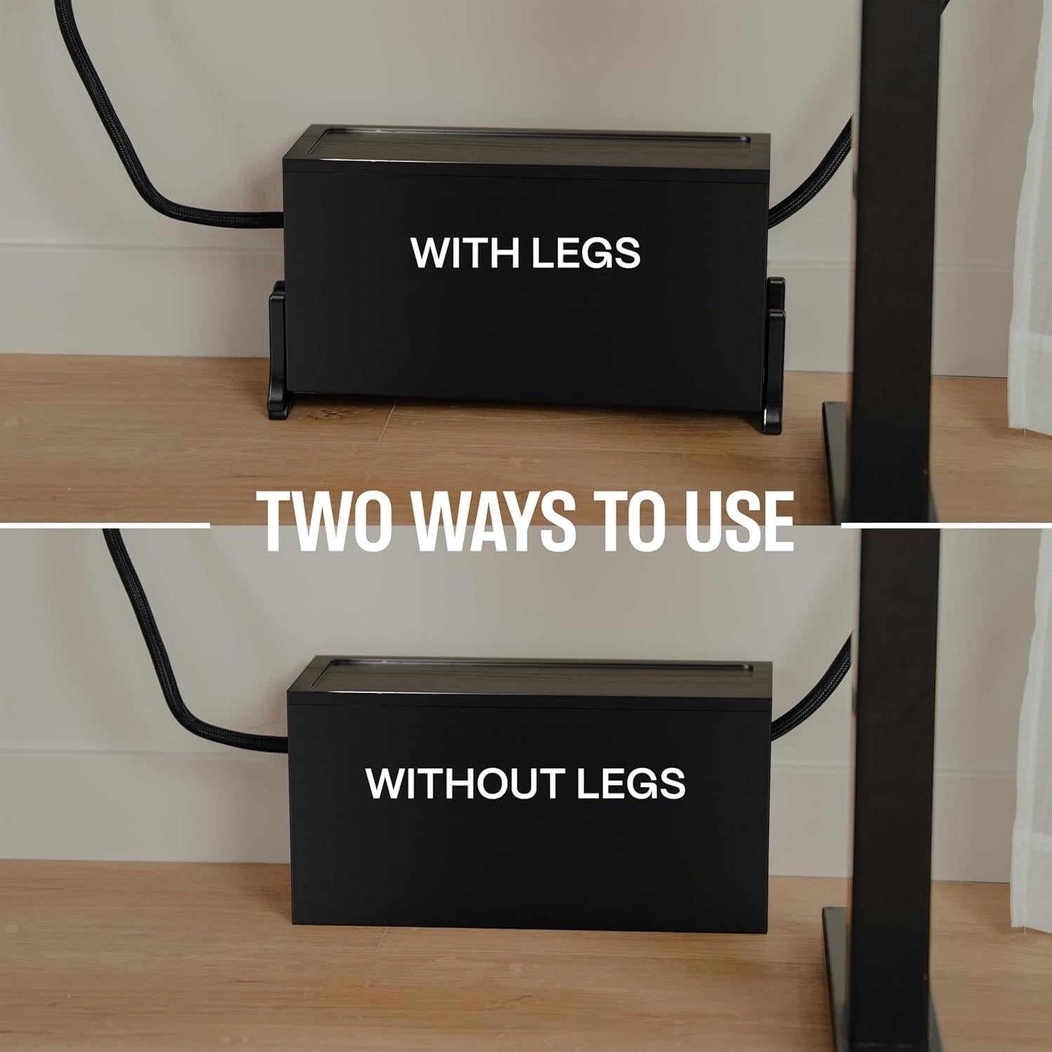 Caja de Gestión de Cables Extra Grande COREMINDED - Madera Acacia