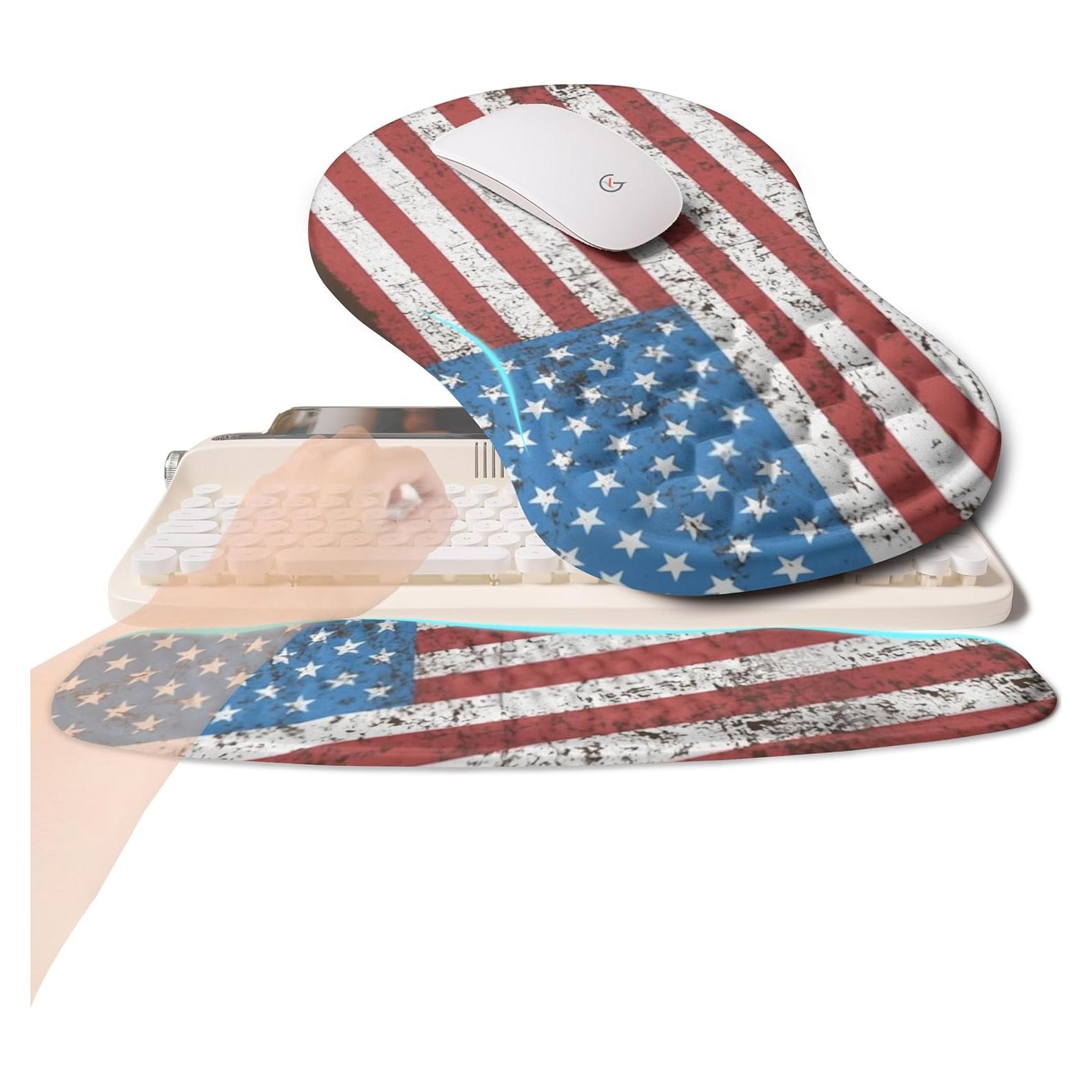 Juego Ergonómico 2-en-1 Kuosgm Reposamuñecas y Almohadilla