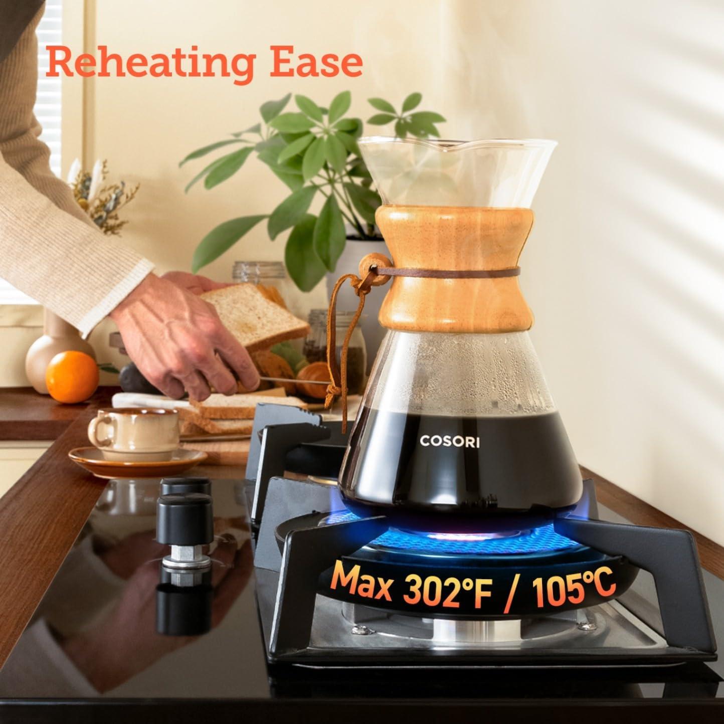 Cafetera de Goteo COSORI 8 Tazas Acero Inoxidable Doble Capa