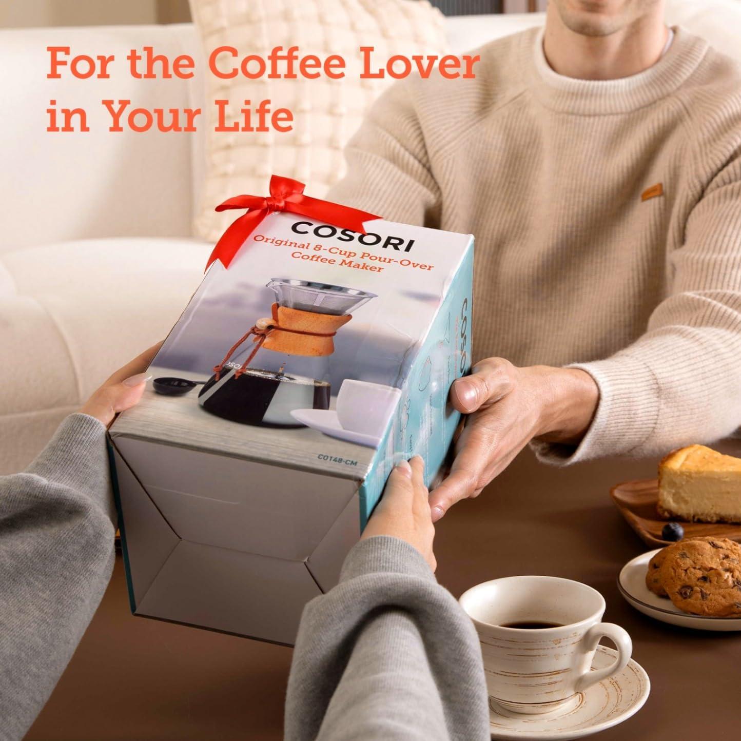 Cafetera de Goteo COSORI 8 Tazas Acero Inoxidable Doble Capa