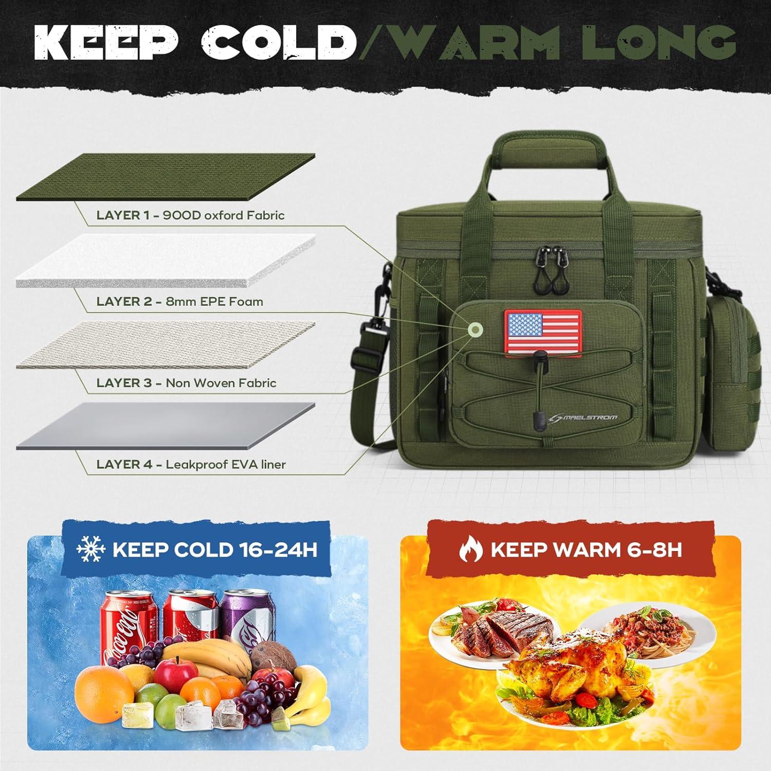 Caja Táctica Maelstrom para Almuerzo 20L Verde Militar