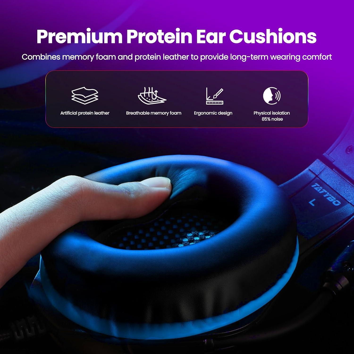 Auriculares Gaming Tatybo YZ-US-GM-1B con Micrófono y Cancelación de Ruido