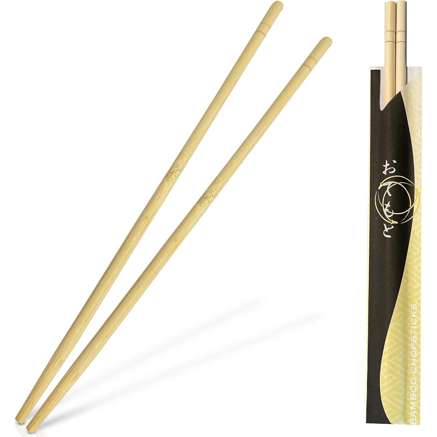 Palillos Desechables de Bambú Mono Albino 23.5 cm - 100 Pares