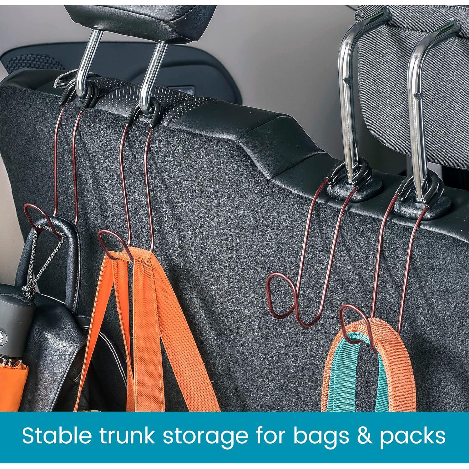 Ganchos de Bolsa Inquebrantables High Road - 4 Ganchos para Auto