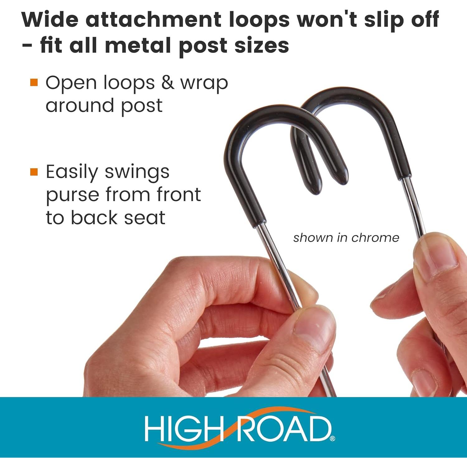 Ganchos de Bolsa Inquebrantables High Road - 4 Ganchos para Auto