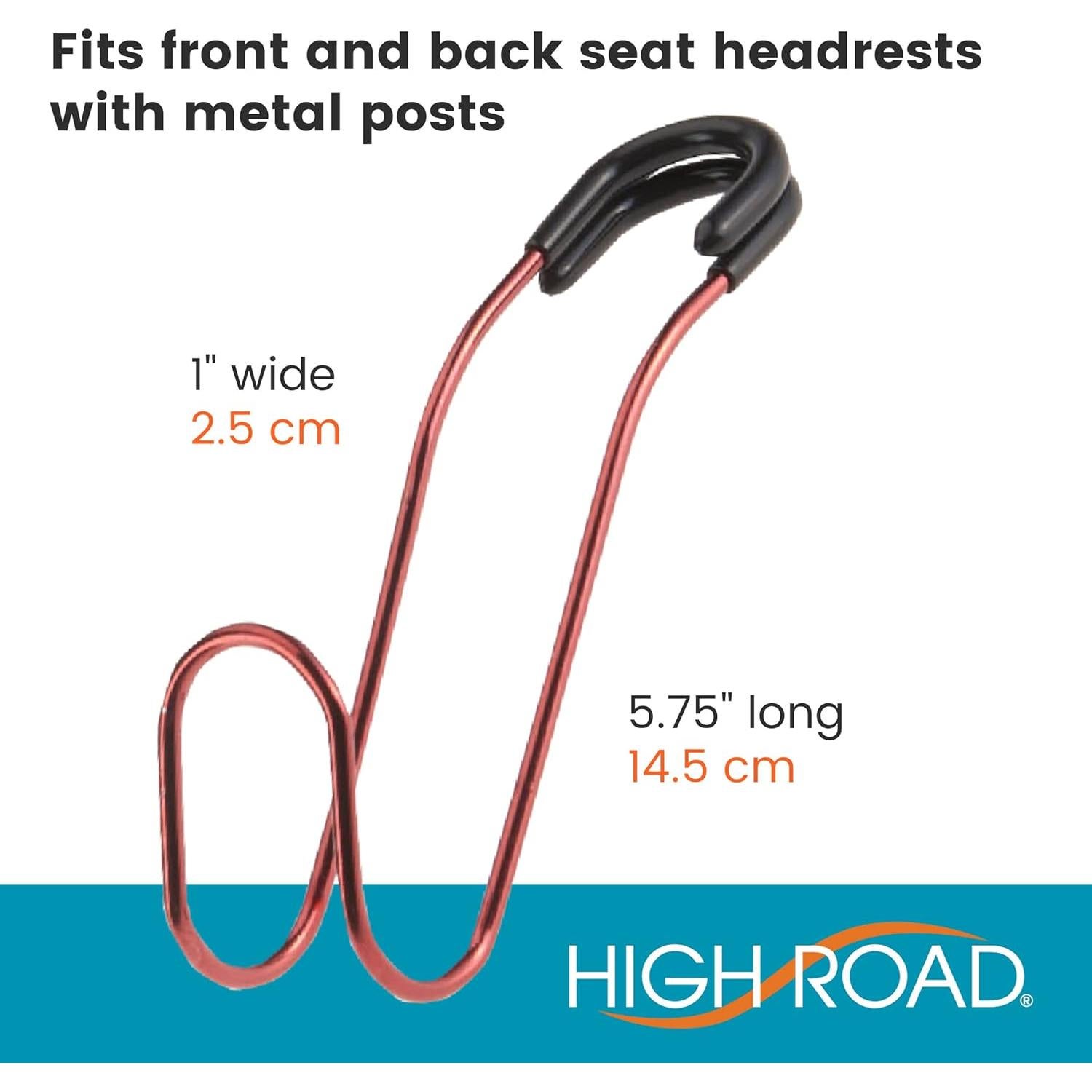 Ganchos de Bolsa Inquebrantables High Road - 4 Ganchos para Auto