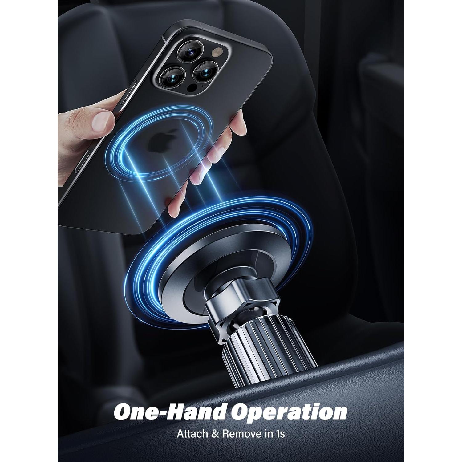 [Military-Grade] Magnetic Phone Holder for Car [Upgraded Strongest Magnet Power] Car Magnet Phone Mount, Air Vent Hands-Free Mag-Safe Cell Phone Holder Fit for iPhone 16 15 14 13 Pro Plus Max