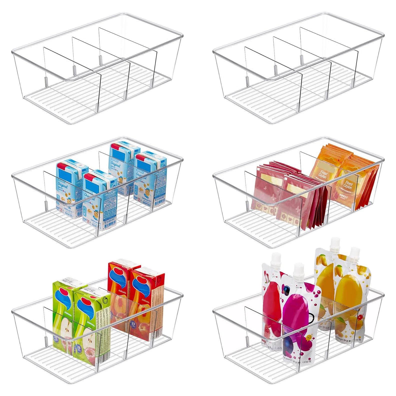 Organizadores de Alimentos Vtopmart 6 Paquete Plástico Transparente