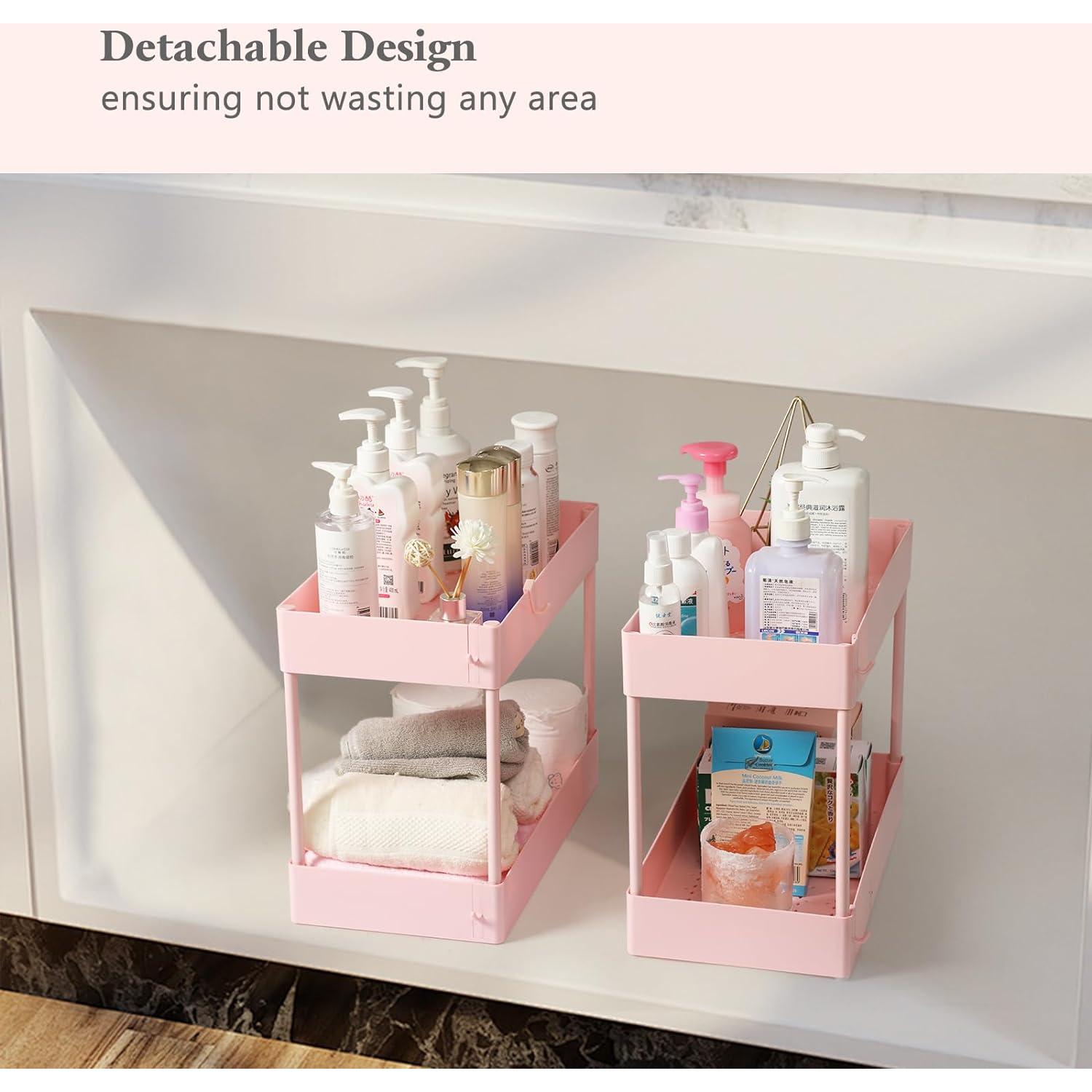 Carro de Almacenamiento Estrecho danpinera Rosa 3 Niveles