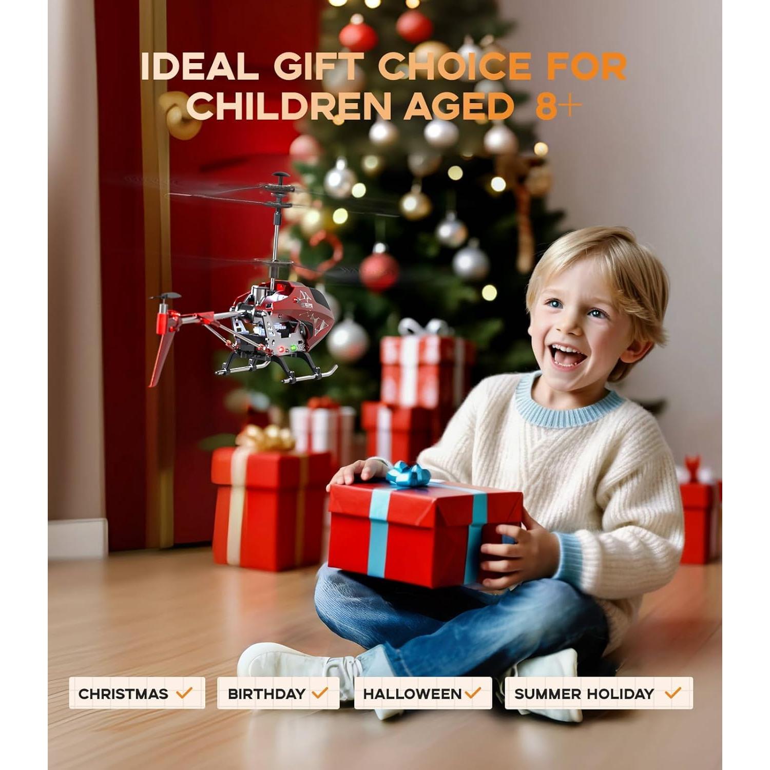 Helicóptero RC SYMA S107H-E con Estabilizador y Altura Fija