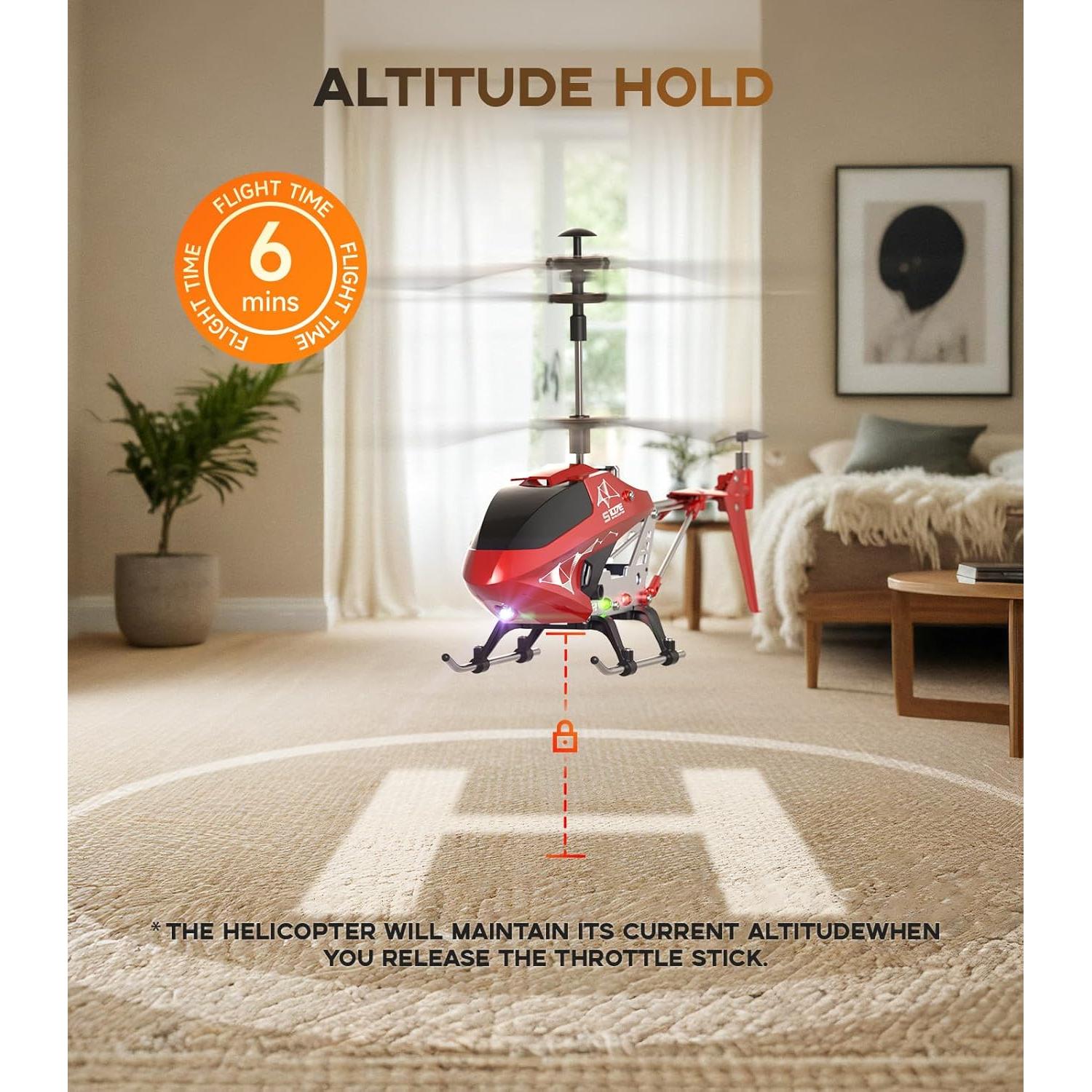 Helicóptero RC SYMA S107H-E con Estabilizador y Altura Fija