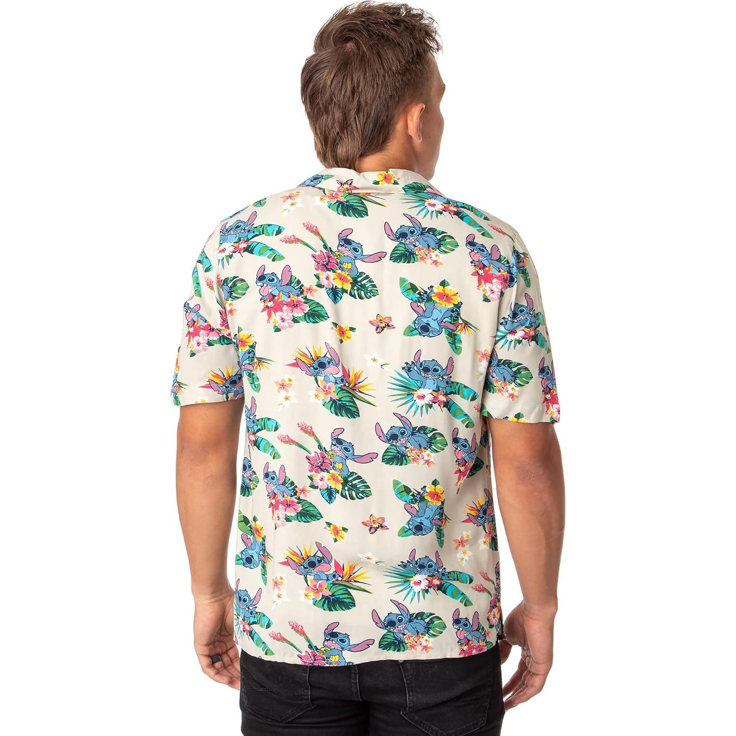 Camisa Hawaiana de Botones para Hombre Lilo y Stitch - Mad Engine