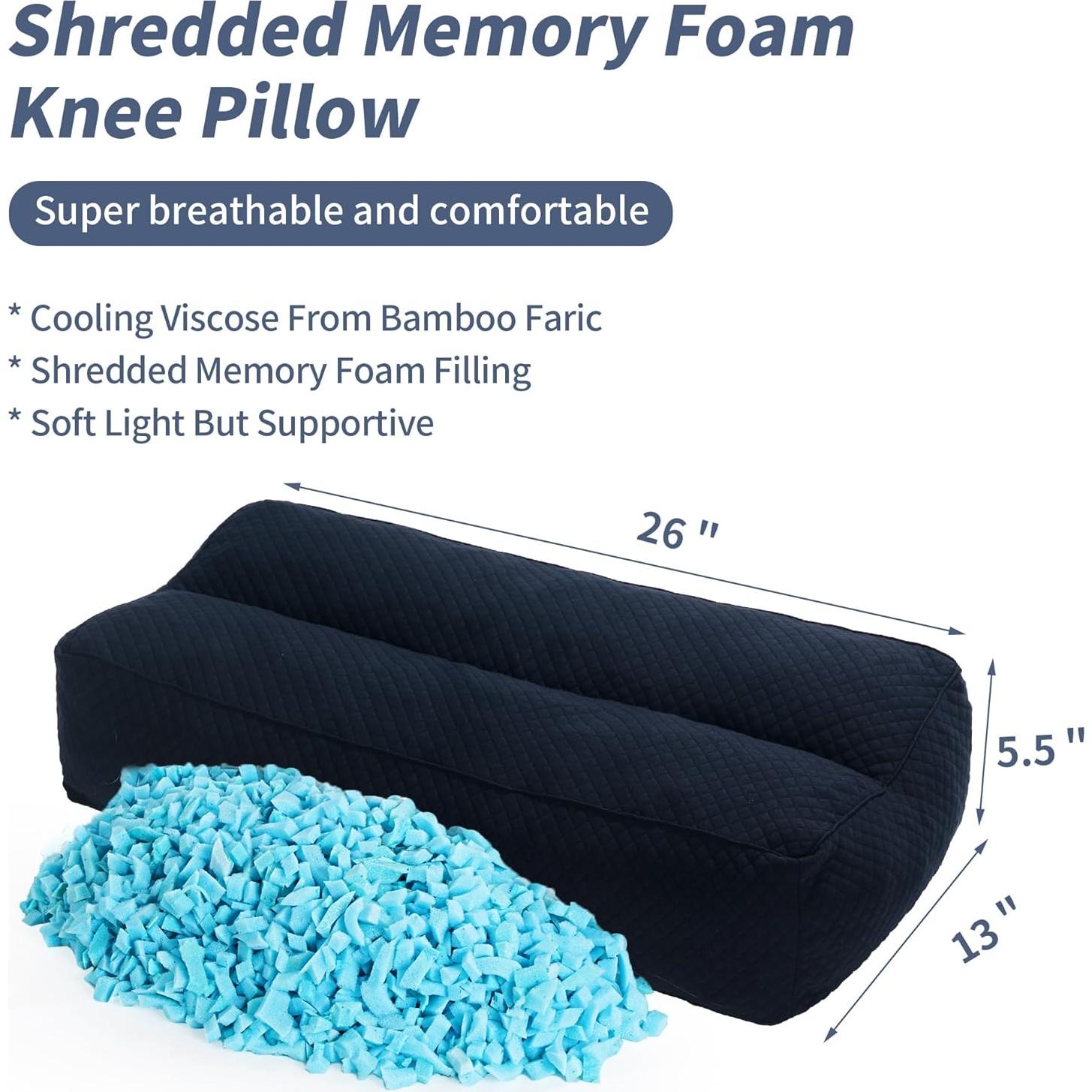 Almohada de Rodilla HOMBYS Espuma Viscoelástica 14 cm Azul Marino