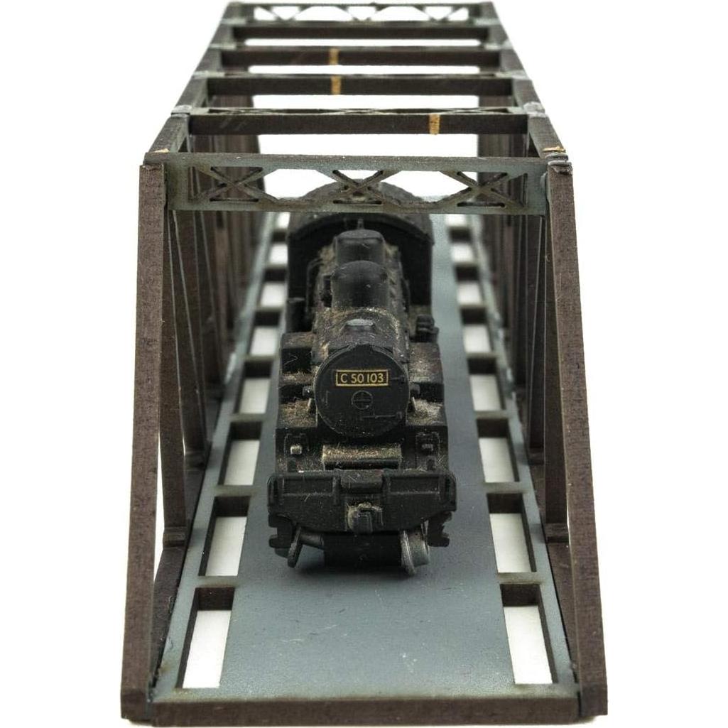 Puente de Viga MDF Pista Simple N-Gauge War World Scenics 200mm