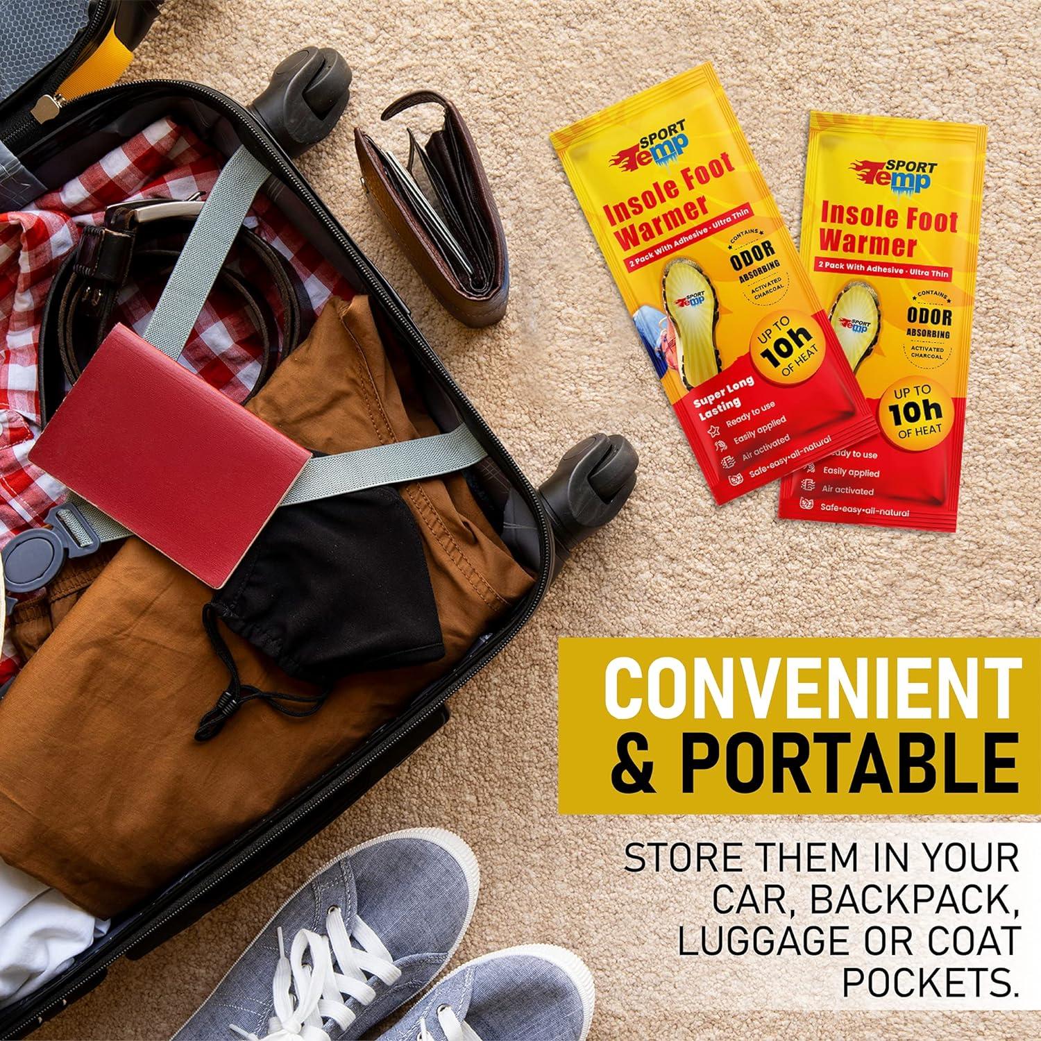 Calentadores de Plantillas Sport Temp - 20 Pares, 10 Horas Calor