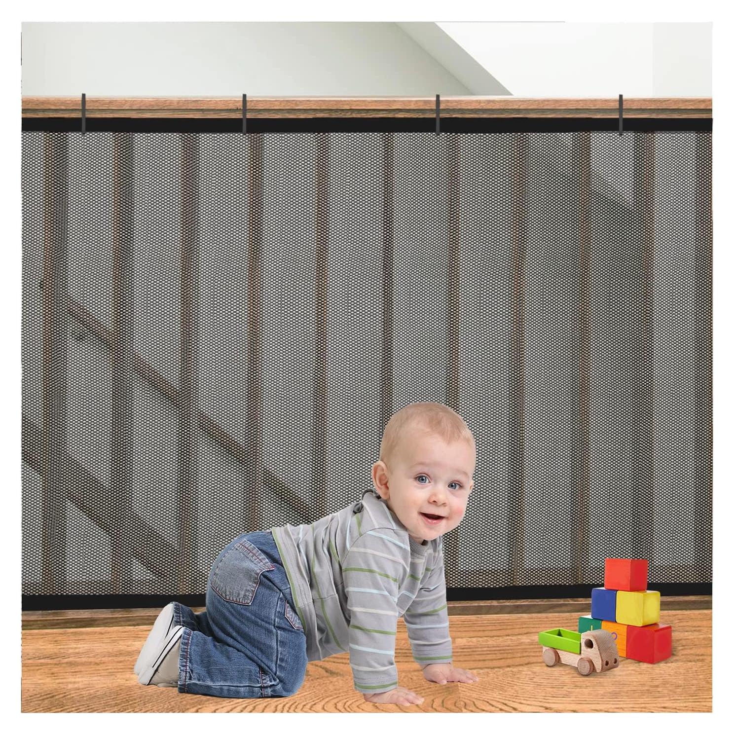 Red de Seguridad para Barandilla Bebés y Mascotas Gulissa 3m x 0.9m