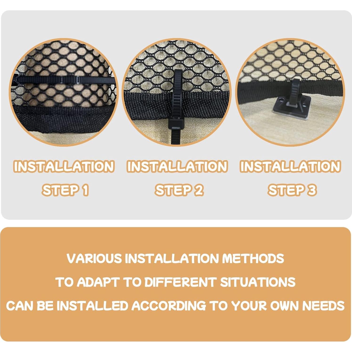 Red de Seguridad para Barandilla Bebés y Mascotas Gulissa 3m x 0.9m