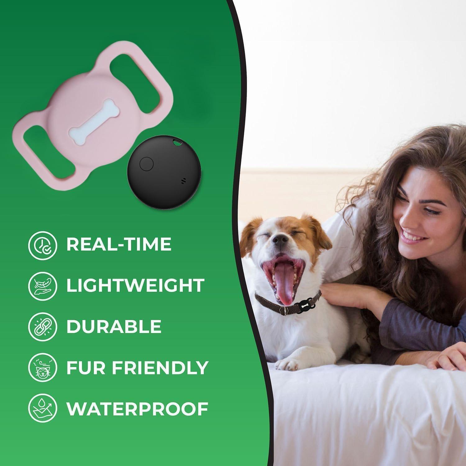 Rastreador de Mascotas Veeind Rosa para iOS - Sin GPS