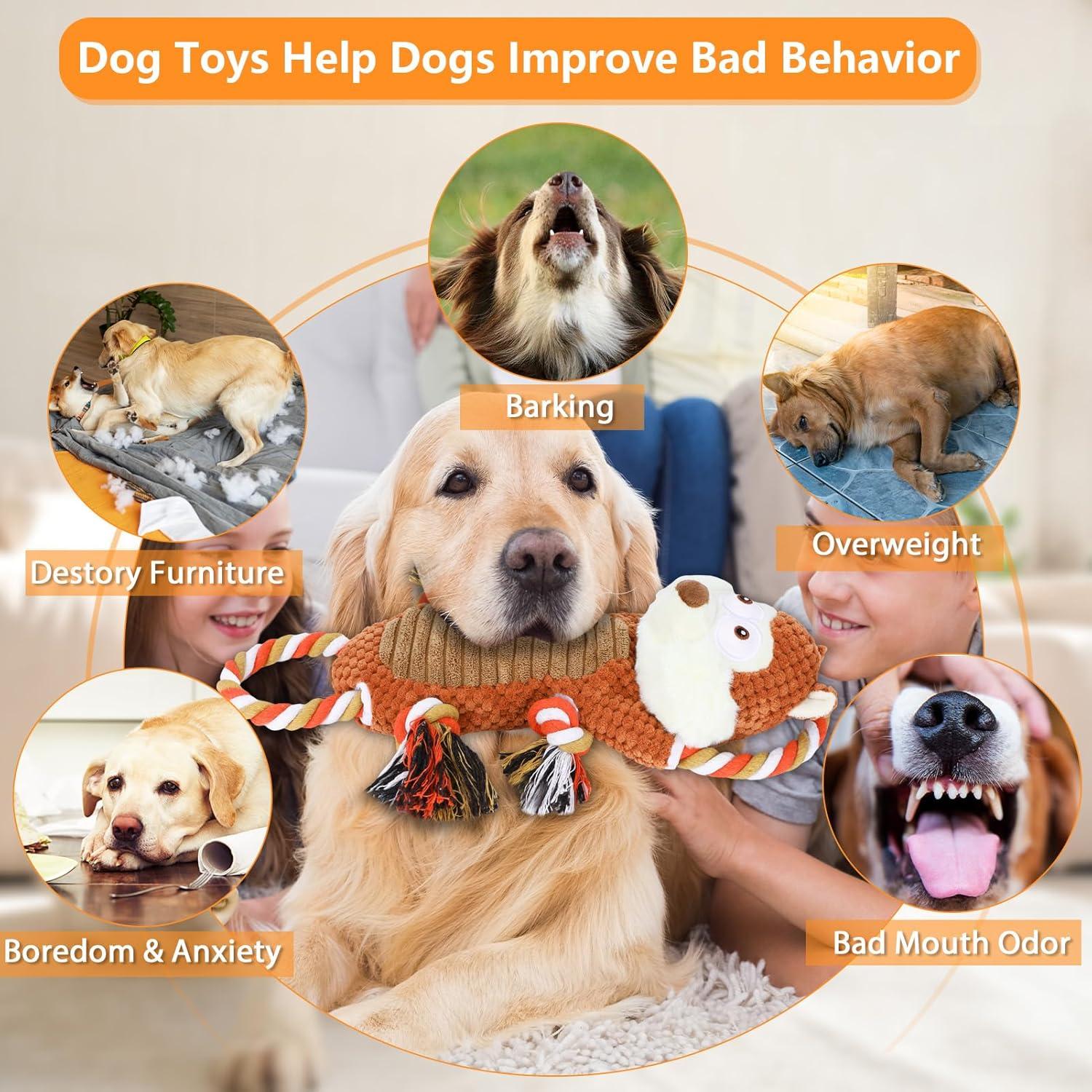 Juguete interactivo para perros grandes Drmstow con sonido y cuerda