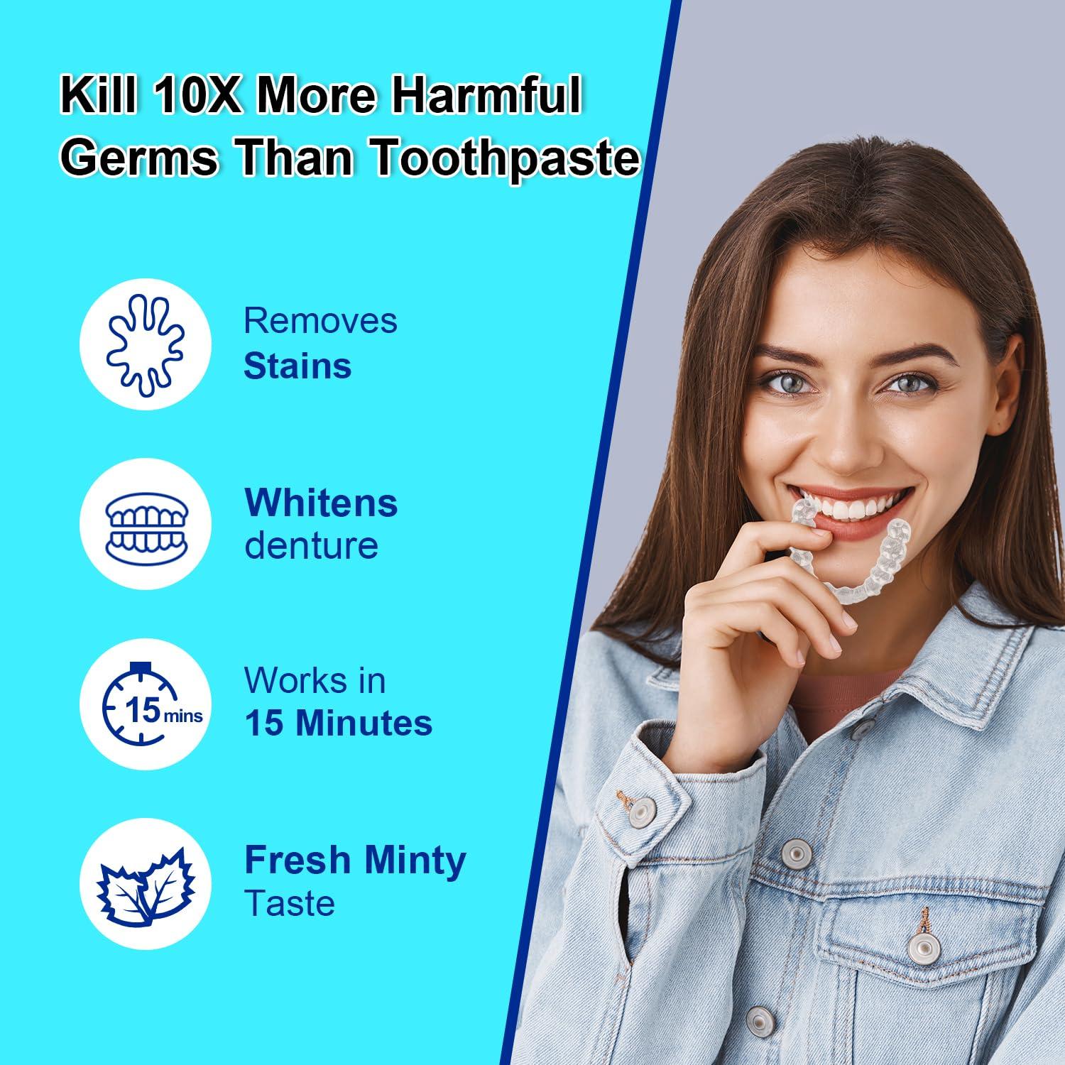 Limpiador de Retenedores MySmile 120 Tabletas Menta