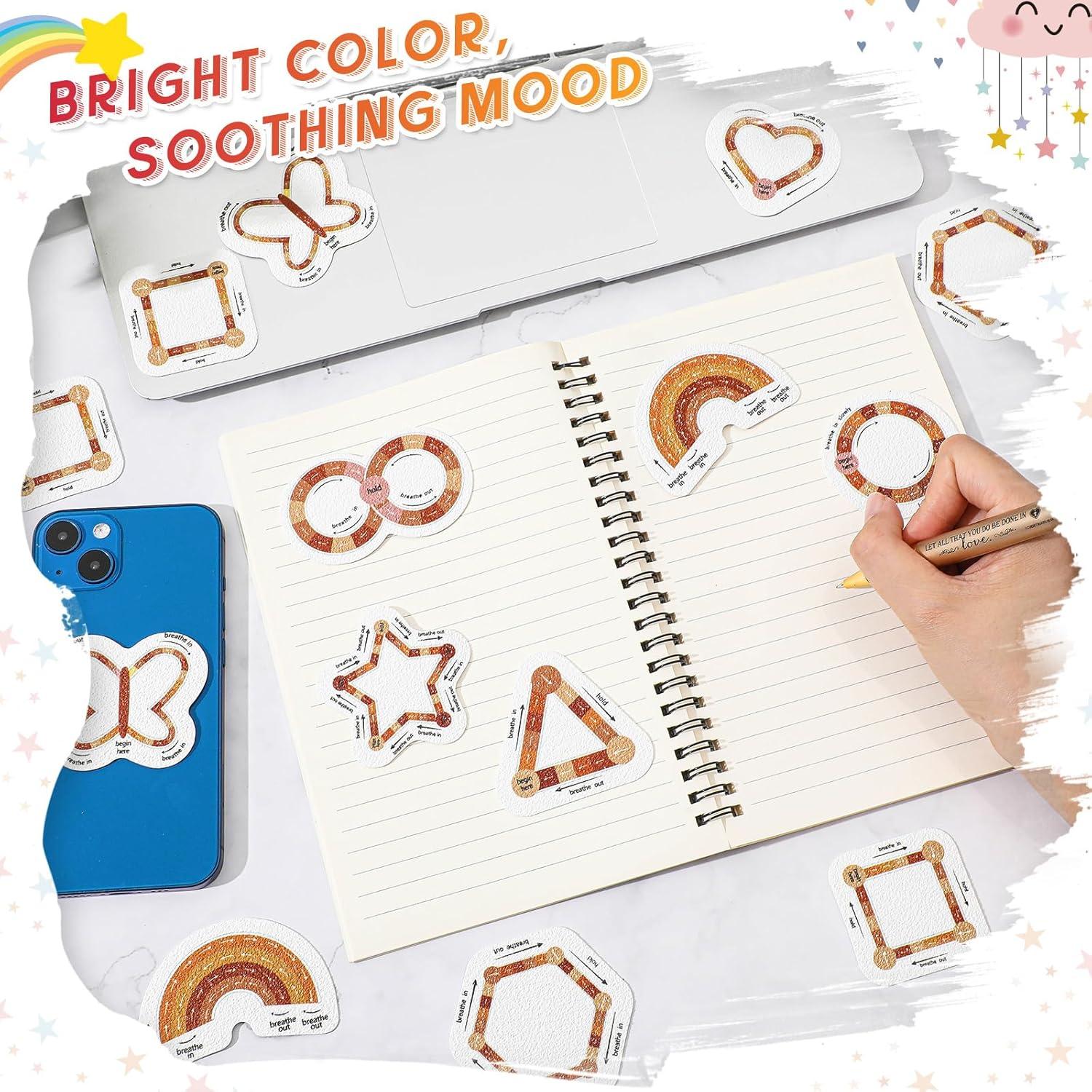 Calcomanías Sensoriales Antiestrés Gersoniel 72 Pcs Boho