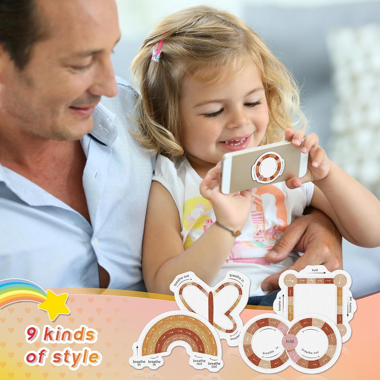 Calcomanías Sensoriales Antiestrés Gersoniel 72 Pcs Boho