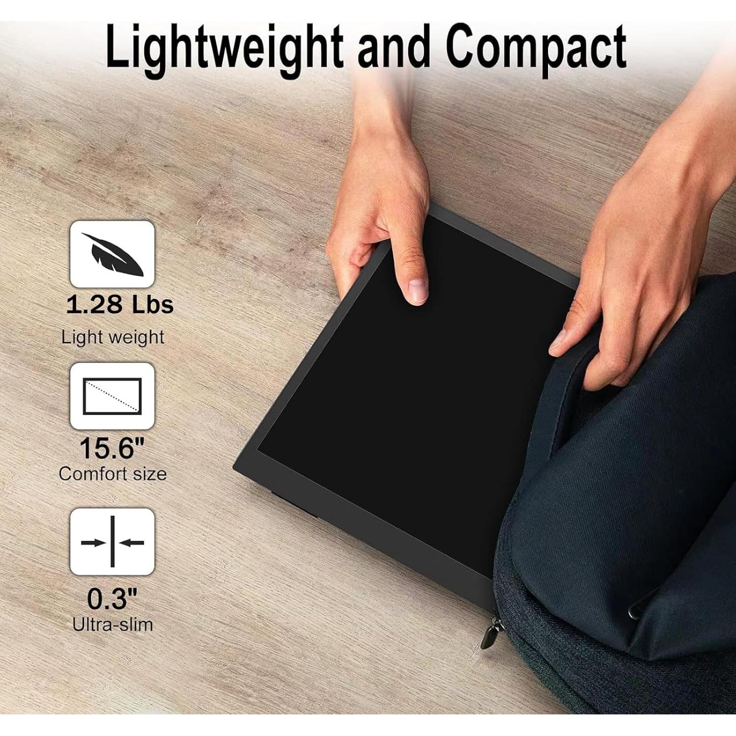 Monitor Portátil 2.5K Topmonitor 15.6" UHD 2560x1680 IPS