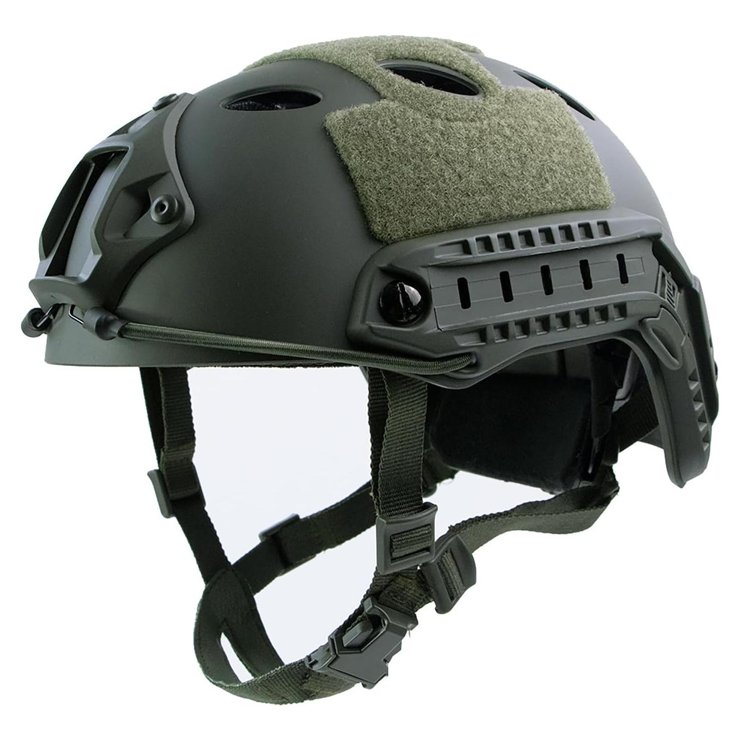 Casco Táctico Airsoft booiu PJ Verde Tamaño M Resistente